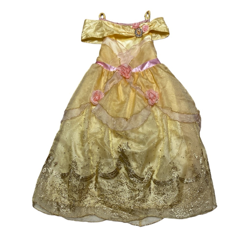 Disney Store Belle Dress Youth L 10 Beauty And the Beast Costume Gown Halloween